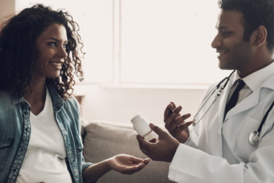 male doctor talking with his patient