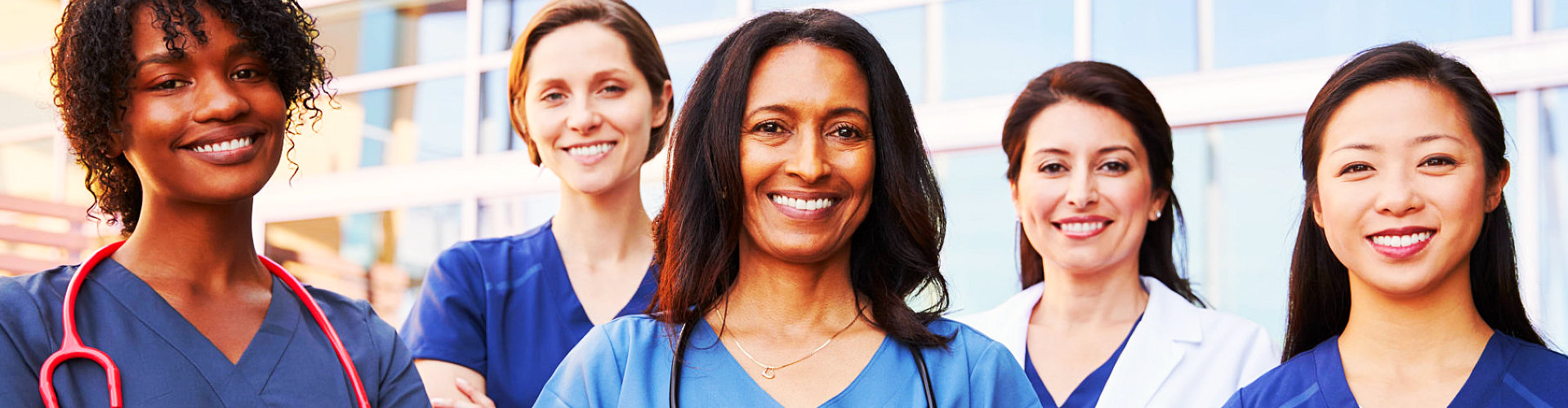 a group of medical team smiling