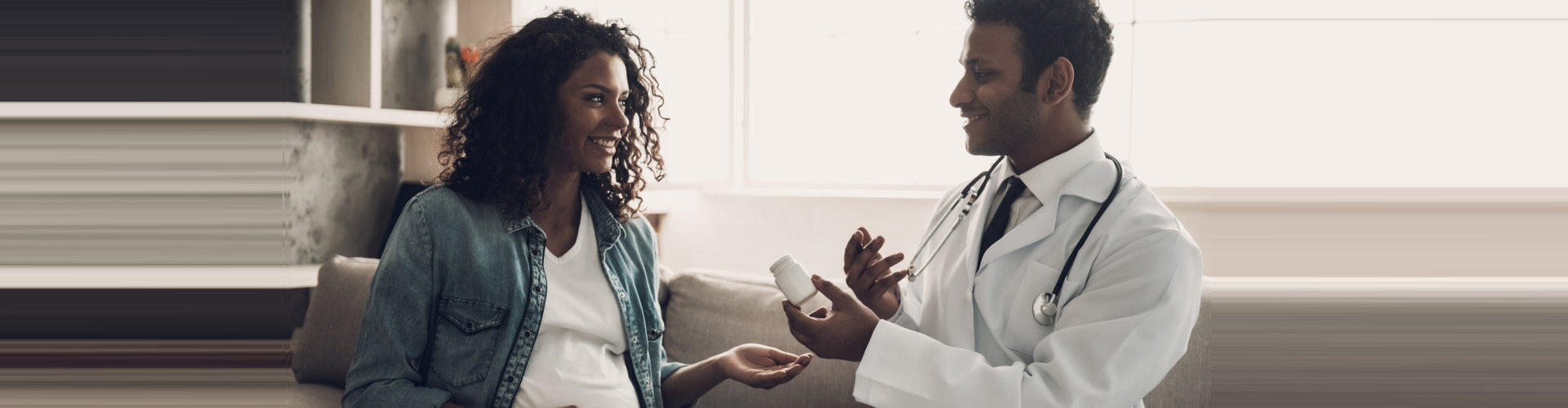 male doctor talking with his patient